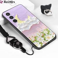 ราคา Jizetin ปลอกสำหรับ Samsung กาแล็คซี่ S23 A05S FE แหวนใส่นิ้ว เชือกเส้นเล็ก การออกแบบลายเมฆดอกทานตะวันดอกทานตะวันและดวงจันทร์เคสโทรศัพท์ป้องกัน TPU ซิลิโคนแบบนิ่ม (20721887058)