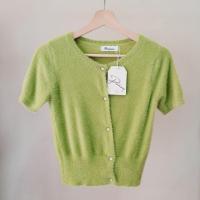 ราคา ? ? ? เสื้อคอกลม แขนสั้น ผ้าขนมิ้ง นุ่มนิ่ม ใส่เป็นเสื้อคลุมได้น่ารักมาก (17395330599)