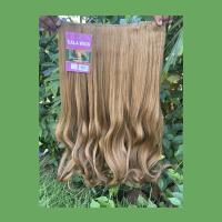 ราคา แฮร์พีช hairpiece แฮร์พีช calawigs ชิ้นหนาพิเศษไหมด้านเหมือนผมจริง แฮร์พีชปลายงุ้ม รหัส S8912L กว้าง26cm ยาว55cm (7166950295)