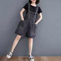 ราคา กางเกงสายเดี่ยวผ้ายีนส์พิมพ์ลายแฟชั่นสำหรับผู้หญิงใส่ในฤดูร้อนกางเกงทรงหลวมกระชับสัดส่วนและคลุมหน้าท้องลดอายุกางเกงยีนส์แบบอเนกประสงค์ (21038096168)