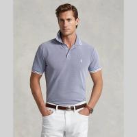 ราคา Sale Polo Ralph Lauren เสื้อโปโลผู้ชาย Polo Custom Slim Fit Stretch Mesh Polo Shirt รุ่น MNPOKNI1N822137 สีฟ้า (20730267527)