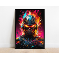 ราคา การตกแต่งห้องเล่นเกม Neon Pop Video Game Character GamepadหูฟังSports Canvas Print Wall Art (20297147452)