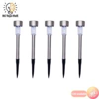 ราคา ไฟสนามโซล่าร์ LED กลางแจ้ง5ชิ้นพร้อมแผงโซล่า2V 40MAH IP55โลหะกันน้ำไม่ขึ้นสนิมโคมไฟในสวนโคมไฟปักดิน5ชิ้น 4 5X29 5ซม 5 5X36 5ซม (20761844050)