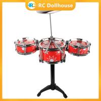 ราคา LEQI ของเล่นชุดกลองแจ๊สสำหรับเด็กกลองชุดของเล่นดนตรีพร้อมไม้ตีกลองฉิ่งของขวัญสำหรับเด็กหญิงเด็กชาย (19588012408)