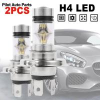 ราคา อายุการใช้งาน100000ชั่วโมงความสว่างสูงฉนวนสองชั้น2ชิ้น H4 100W 3030 20smd หลอด Led รถยนต์ไฟฟ้าสูงสำหรับขับรถหลอดไฟไฟตัดหมอกไฟฮาโลเจนรถยนต์หลอดไฟไฟหน้ารถยนต์ไฟสปอร์ตไฟตัดหมอกติดตั้งง่ายแรงดันไฟฟ้า12V (