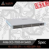 ราคา สวิตซ์ Arista DCS 7050S 64 Switch 48 x 1 10Gb SFP 4 x 40Gb QSFP Ports สินค้ามีประกัน (14141311449)