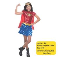 ราคา ใหม่ ชุดคอสเพลย์ซูเปอร์ฮีโร่สำหรับเด็ก Super Girls Dress Superwoman Dress Super Hero Halloween Clothes (16651524955)