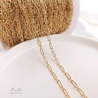 ราคา สร้อยคอโซ่สีทอง 14 K สําหรับผู้หญิง (16456046681)