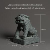 ราคา รูปปั้นสิงโตผู้พิทักษ์หินแกรนิตมาสค็อตของเก่ารูปปั้นสัตว์หินธรรมชาติสำหรับใช้ในสำนักงาน (17219215812)