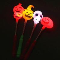 ราคา CW 2022 Halloween Spring LED Flashing Sticks Pumpkin Light Up Glow Wand Sticks Kids Toys Hallowmas Glow Party Supplies (16874703334)