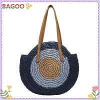 ราคา จัดส่งเร็ว กระเป๋าถือกระเป๋าหวายฟางฤดูร้อนผู้หญิงกระเป๋าเอกสารถักสีต่อกัน (18577243173)