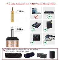 ราคา UHF ระบบไมโครโฟนไร้สายพร้อมตัวรับสัญญาณ 1 4 (15247960461)