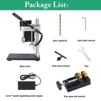 ราคา ชุดสว่านแท่นเล็ก B10มัลติฟังก์ชั่นเจาะการขัดการตัดสำหรับไม้โลหะ DIY เครื่องเจาะตั้งโต๊ะขนาดเล็กที่มีความแม่นยำสูง (18035694658)