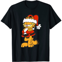 ราคา เสื้อยืดคอกลม เสื้อยืดคริสต์มาสลายกราฟฟิคตัวการ์ตูน Garfield สำหรับผู้ชายเสื้อยืดแขนสั้นผ้าฝ้ายคอกลม เสื้อยืดพิมพ์ลาย S 5XL (20982590805)