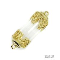 ราคา ตะกรุด ตะกรุดเปล่า ลายไทยสี่แฉก กรอบตะกรุด ปลอกตะกรุด ฝาตะกรุด (19743758361)