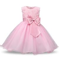 ราคา ZZOOI Baby Girl Mesh Flower Embroidered Princess Purple Gown Wedding Bridesmaid Flower Girl Dress Birthday Evening Party Big Bow Dress (18135170860)