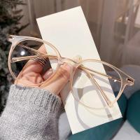 ราคา GENTLE MOSCOT แว่นตากรอบกลมแฟชั่นเกาหลีป้องกันรังสี TR90แว่นตาสำหรับผู้หญิง ผู้ชาย (19718272637)