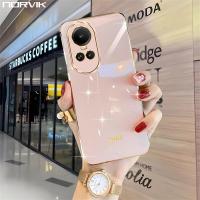 ราคา NORVIK เคสใส่โทรศัพท์นิ่มชุบหรูหราใหม่สำหรับ OPPO Reno 10 Pro 5G เลนส์กล้องเคสมือถือสีแมทกันกระแทกรวมทุกอย่าง N1 D3ฝาหลัง (21043798364)