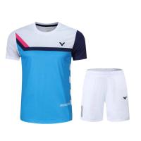 ราคา เสื้อแบดมินตันแฟชั่นเสื้อเชิ้ตเสื้อแบดมินตันวิกเตอร์แขนสั้นเสื้อยืดคู่รักแขนสั้น (19693688313)