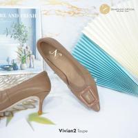 ราคา ทรงปกติ เปลี่ยนไซส์ได้ ไม่รับคืน Zenachoo รุ่น Vivian2 สูง 2 นิ้ว รองเท้าหนังแกะแท้ หน้ากว้างไม่บีบเท้า หนังนิ่มมาก (20036839016)