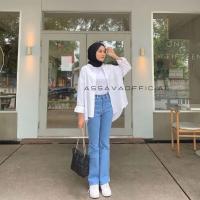 ราคา KEMEJA Linen SHIRT OVERSIZE SHIRT เสื้อโปโล เสื้อโปโล เสื้อเชิ้ตผ้าลินิน เสื้อเชิ้ตผู้หญิง เสื้อเชิ้ตผ้าลินิน OVERSIZE POCKET BASIC LINEN SHIRT (20593386657)