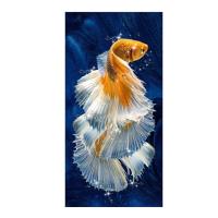 ราคา Luyameishop Modern Gold Koi Fish Feng Shui ภาพวาดผ้าใบสำหรับห้องนั่งเล่น Home Decor (20365473489)