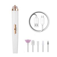 ราคา เครื่องตะไบเล็บไฟฟ้า หัวตะไบเปลี่ยนได้ 5 หัว อุปกรณ์ตกแต่งเล็บ ตะไบเล็บไฟฟ้า ที่ตะไบเล็บ เครื่องเจียรเล็บขนาดเล็ก (21017084023)