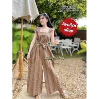 ราคา พร้อมส่ง จั๊มสูทหมี แถมสายรัด เอี๊ยมหมีแขนระบาย ชุดลายดอก จั้มสูมลายดอก (20622677127)
