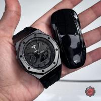 ราคา G Shock Casioak Custom Tesla All in Black Rubber Strap (20216267851)
