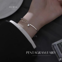 ราคา ESCOBAL พร้อมส่ง สร้อยข้อมือเงินแท้ Pentagram Fairy กำไลข้อมือเงินแท้ สร้อยข้อมือเพชร กำไลเงินแท้ กำไลเพชร กําไลผู้หญิง (20946525806)