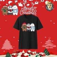 ราคา เสื้อยืดคริสต์มาส เสื้อยืดแพนด้าคริสต์มาส เสื้อยืดปีใหม่ เสื้อยืดน่ารักสำหรับคู่รัก (20963284938)