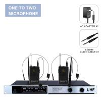 ราคา XGES ไมค์ ลอย ไร้ สาย ไมโครโฟนชุดหูฟัง uhf ไมค์ลอยคู่ ไมค์ลอยราคาถูก ไมค์ลอยไร้สาย 2 4 ตัว มือถือหนึ่งระดับเสียงการปรับความถี่ของเสียง (20919068328)