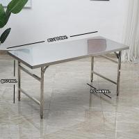 ราคา โต๊ะ โต๊ะสแตนเลส โต๊ะพับขาเหลี่ยม โต๊ะพับได้ โต๊ะพับอเนกประสงค์ table stainless steel ไม่ใช้พื้นที่ โต๊ะทํางานพับได้ โต๊ะประชุม มีขนาดให้เลือก (19704233244)