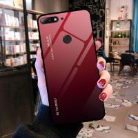 ราคา สำหรับHuawei Y7 2018 Huawei Y7 Prime 2018 Huawei Y7 Pro Huawei Honor 7c GradiGradientกระจกเทมเปอร์เคสโทรศัพท์แฟชั่นCoolentแก้ว (647770974)