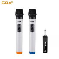 ราคา ไมโครโฟนไร้สาย2ช่อง UHF Professional Handheld Mic ไมโครโฟนสำหรับปาร์ตี้คาราโอเกะโบสถ์แสดงการประชุม50เมตร (21170629134)