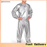 ราคา Broadfashion Outdoor Sauna Sweat Suit Fashion Solid Color Exercise Gym Suit For Sauna Fitness Gym Weight Loss (20641761117)