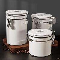 ราคา กล่องเก็บเมล็ดกาแฟ กระป๋องเก็บกาแฟ โถเก็บเมล็ดกาแฟ สแตนเลส ขนาด1 2L 1 5L 1 8L โถใส่กาแฟ โหลใส่กาแฟเม็ด โหลใส่กาแฟ โหลสเตนเลส โหลทึบแสง (20997146380)