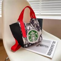 ราคา พร้อมส่งจากไทย Starbucksกระเป๋าพกพา กระเป๋าผ้าแคนวาส กระเป๋าช้อปปิ้ง กระเป๋าสะพายไหล่ ขนาดกว้าง 20 ซม สูง24 ซม (20294498211)