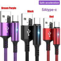 ราคา ส่งไวจากไทย 5A ไฟแสดงสถานะสายชาร์จ สายชาร์จไอโฟน สายชาร์จ USB แบบ สายชาร์จเร็วสายชาร์จ USB สำหรับ Micro USB iPhone Type C สายชาร์จUSBแบบชาร์จเร็ว For Samsung Xiaomi Vivo Oppo Sony (20534491736)