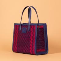 ราคา กระเป๋า Chaksarn รุ่น Medium Tote จากเสื่อกกทอมือผสมหนังวัวแท้ กระเป๋าถือ สะพายข้างทรงโททสี่เหลี่ยมขนาดเล็ก (21027102963)