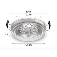 ราคา กะทะปิ้งย่าง กะทะหมูกะทะ กะทะเนื้อย่าง กะทะอลูมเนียม หม้อเดียวสำหรับสองวัตถุประสงค์ หม้อไฟและบาร์บีคิวแบบบูรณาการ (21237298488)