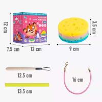 ราคา DIY ขูด สบู่ชีส สายรุ้ง เรนโบว์ เจอลูกปัดข้างใน Rainbow Soap Treasure เกมสมอง สร้อยข้อมือ DIY ของเล่นทางโบราณคดี (19722505756)