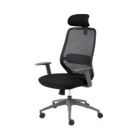 ราคา Modernform เก้าอี้ทำงาน รุ่น Series AX พร้อมพนักพิงศีรษะ แขนปรับได้ขาไนลอน เบาะผ้าดำ พนักพิงตาข่ายดำ (10650072658)