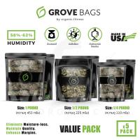 ราคา Grove Bags 5 ชิ้น ถุงบ่มสมุนไพรไซส์ปอนด์ 3 ขนาด Made in the U S A (19448195501)