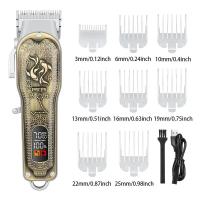 ราคา Hiena ปัตตาเลี่ยนตัดผมมีที่หนีบผมมีจอ LCD แบบไร้สายที่ตัดขนที่ตัดขนระดับมืออาชีพ HYN 203B ใหม่ (21170888977)