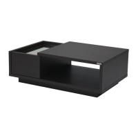 ราคา คอนเซ็ปต์ เฟอร์นิเจอร์ โต๊ะกลางไม้ท๊อปกระจก รุ่น Penny สีไม้เข้ม 90x55x31 ซม (14758095297)
