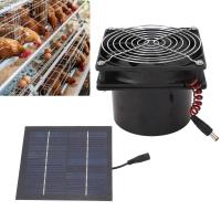 ราคา พัดลมดูดอากาศพลังงานแสงอาทิตย์ระบายความร้อนอย่างมีประสิทธิภาพการระบายอากาศ 50W ชุดพัดลมแผงโซลาร์เซลล์ 5 12V (21173475155)