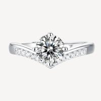 ราคา เพชรแท้ แหวนเงินแท้ ชุบทอง 073 ฝังเพชรมอยส์ซาไนต์ 1 กะรัต ดีไซน์มงกุฎเจ้าหญิง ประณีต สง่างาม หรูหรา และประณีต ดีไซน์เปิดกว้างเหมาะสำหรับทุกคน (21203709721)