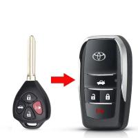 ราคา รุ่น 2 3 และ 4 ปุ่ม รีโมทกุญแจรถยนต์อัตโนมัติ เคสกุญแจรถ เหมาะสำหรับ Toyota Corolla Camry RAV4 Reiz กุนแจรถยนต์toyota กุญแจโตโยต้า กุญแจ toyota ปลอกกุญแจ (19806886936)