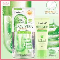 ราคา S12156 Sasimi Aloe Vera Sun Cream SPF50 PA ครีมกันเเดดว่านหางจระเข้ ให้ความชุ่มชื้น กันน้ำ กันเหงื่อ ขนาด 60 กรัม (19463461154)